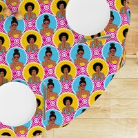 African american girls retro pop-art