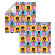 African american girls retro pop-art