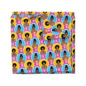 African american girls retro pop-art