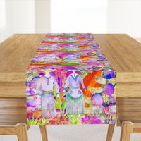 LARGE WHIMSICAL WONDERLAND GARDEN VELVET EFFECT TEXTURE PSMGE