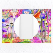 LARGE WHIMSICAL WONDERLAND GARDEN VELVET EFFECT TEXTURE PSMGE