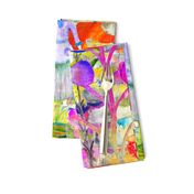 LARGE WHIMSICAL WONDERLAND GARDEN VELVET EFFECT TEXTURE PSMGE