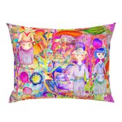 LARGE WHIMSICAL WONDERLAND GARDEN VELVET EFFECT TEXTURE PSMGE