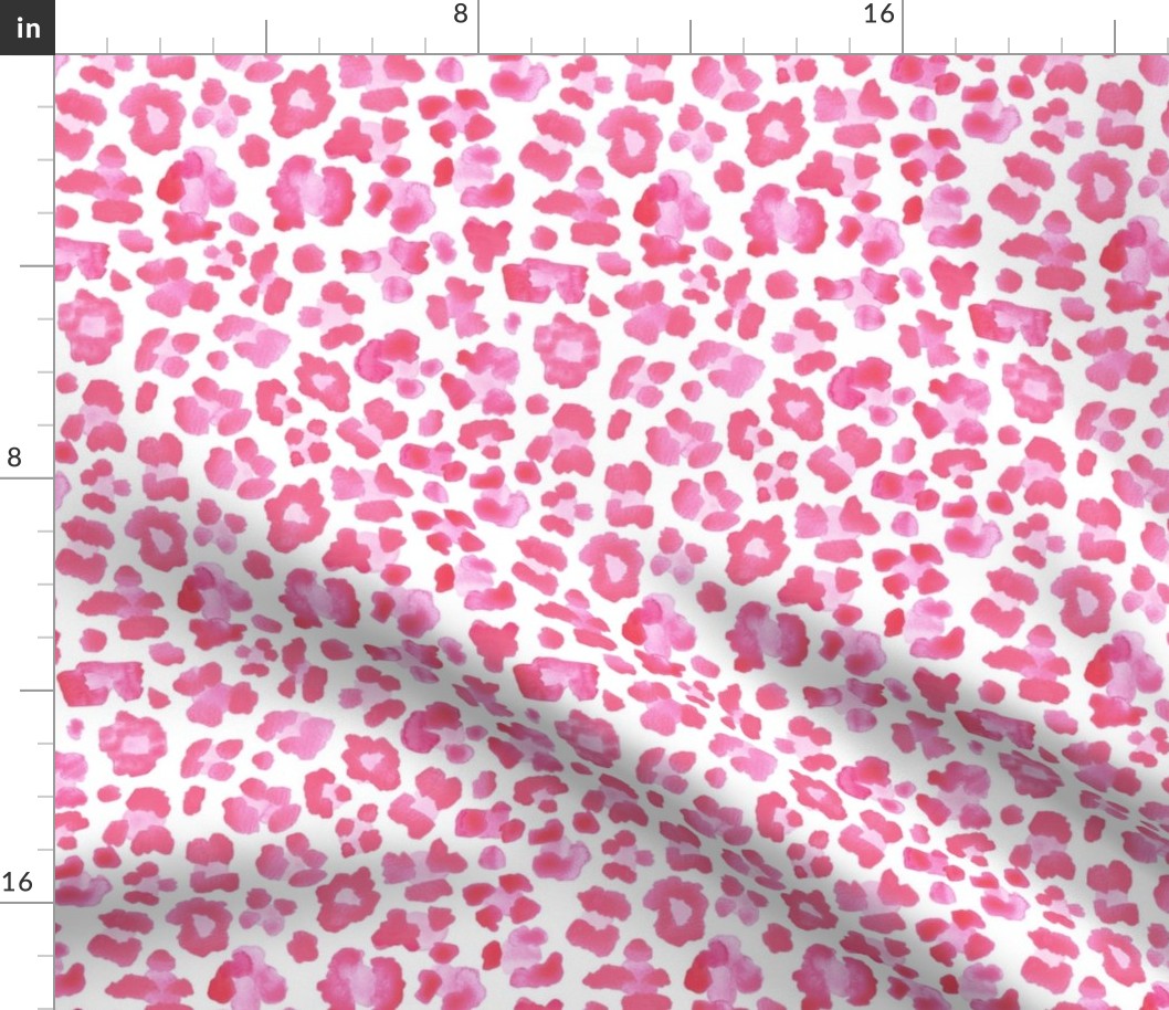 Leopard Print Pink and White Desaturated 