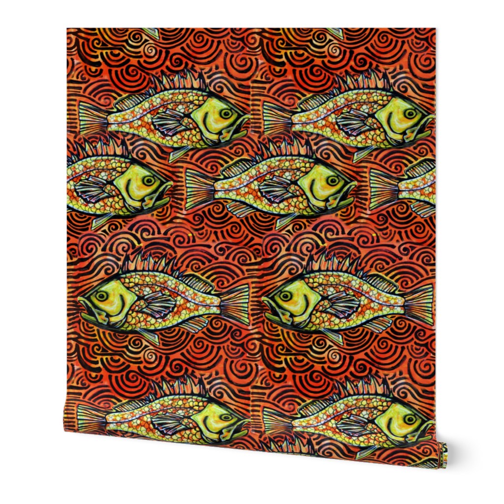 Orange Rockfish Tribal repeat