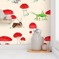 Whimsical on Cream - Jumbo / large scale