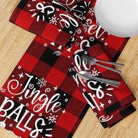 Funny/Rude Christmas Cushions - Tinsel Tits and Jingle Balls18 inches square