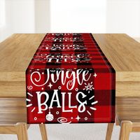 Funny/Rude Christmas Cushions - Tinsel Tits and Jingle Balls18 inches square