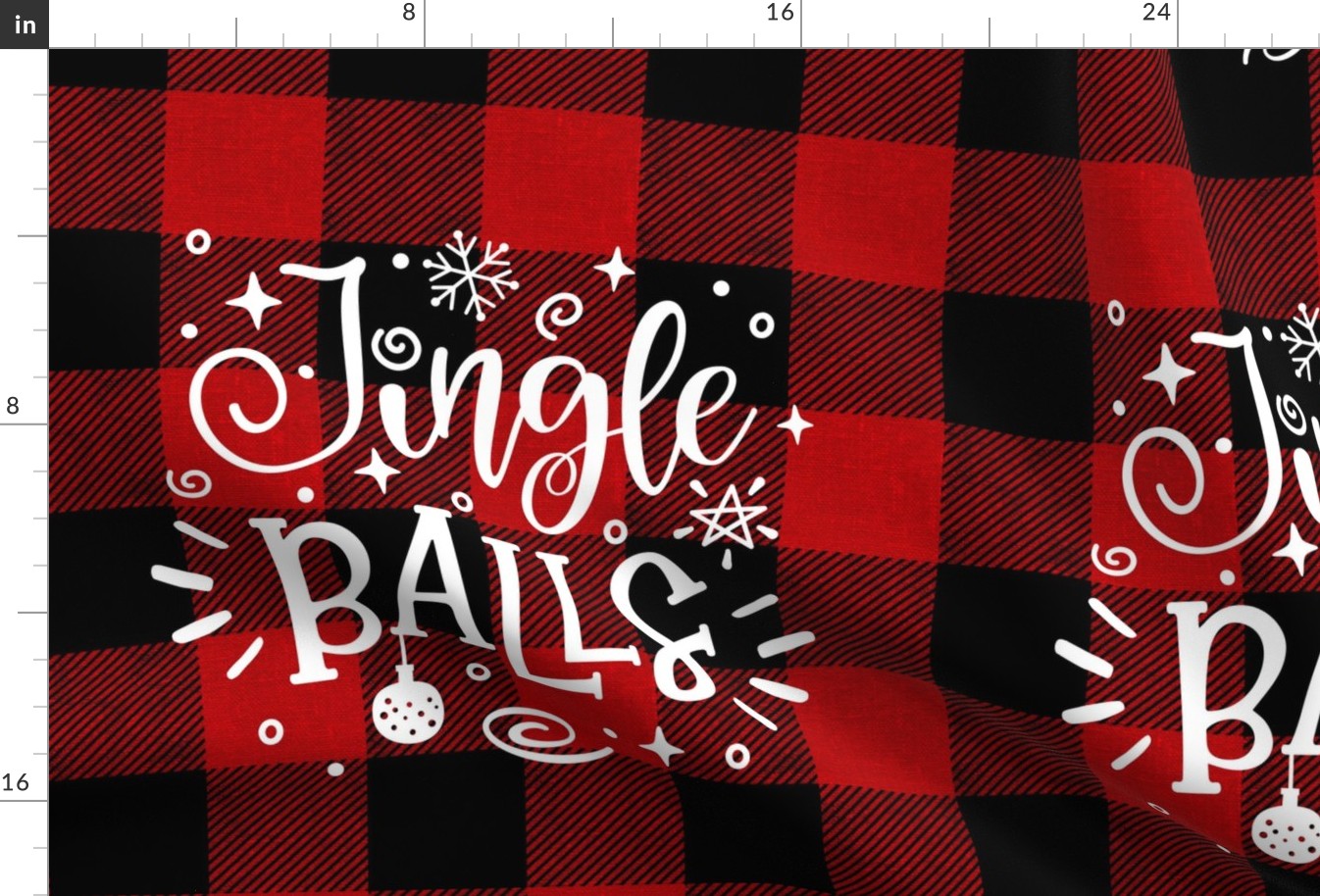 Funny/Rude Christmas Cushions - Tinsel Tits and Jingle Balls18 inches square