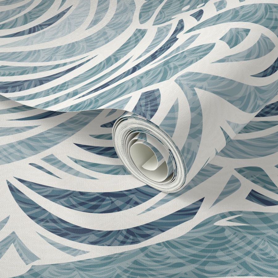 beneath the waves Wallpaper | Spoonflower