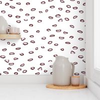 Whimsical White Toadstool Polka Dots