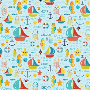 Under_the_sea_wonderland_with_cute_creatures%2c_sweet_seashells%2c_silly_jellyfish%2c_and_sleepy_seahorses_%2f%2f_%c2%a9_zirkusdesign__nautical_theme_wallpaper_for_children%2c_baby%2c_and_beach_lovers_%2f%2f_sailboat%2c_ocean%2c_fish%2c_anchor%2c_shells%2c_waves%2c_starfish%2c_bubbles%2c_beach