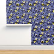 Pansy Blue Spring Flowers