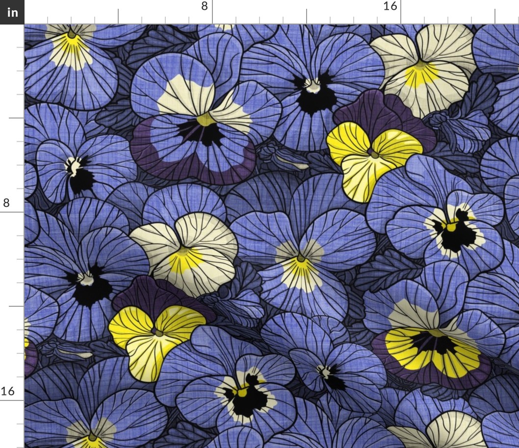 Pansy Blue Spring Flowers