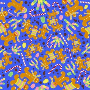 Adobe Gincerbread House-Gingerbread Men-Dk.Blue