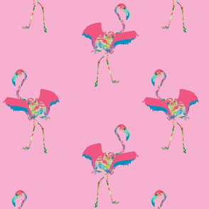 Running Flamingos_Medium