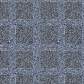 Blue and Dark Gray Dusty Tweed  