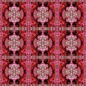 Christmas Red Celtic Cross Squares