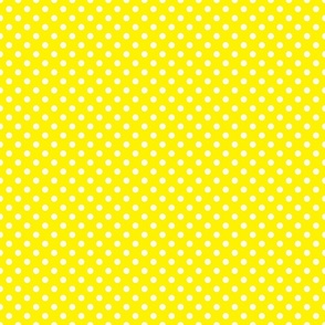 Yellow with White Dots - Vintage