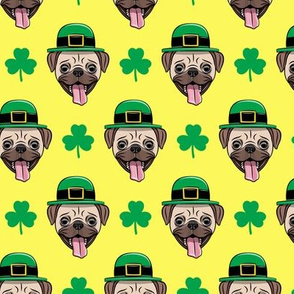 Patty's Pug - St Patricks Day Pugs - yellow - LAD19