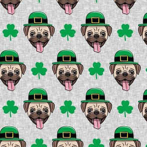 Patty's Pug - St Patricks Day Pugs - Grey - LAD19