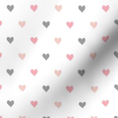 hearts  - multi (pink & grey) - valentines day - love - LAD19