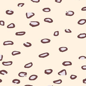 Whimsical Cream Toadstool Polka Dots