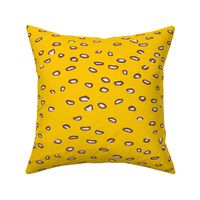 Whimsical Yellow Toadstool Polka Dot