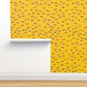 Whimsical Yellow Toadstool Polka Dot