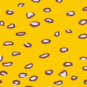 Whimsical Yellow Toadstool Polka Dot