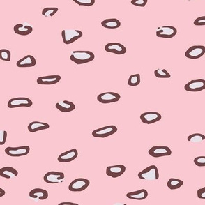 Whimsical Pink Toadstool Polka Dots