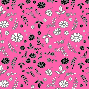 Mimi's Fleurs de Chintz #1 - candy pink, medium