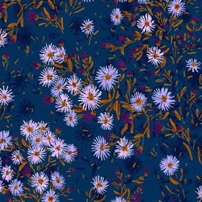 Tatarian Asters Meadow (navy) 12"
