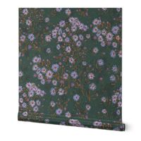 Tatarian Asters Meadow (forest green) 21"