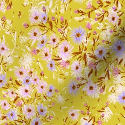Asters Meadow (citrine yellow) 14"