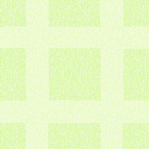 Lime Green Wool Tweed Grid 
