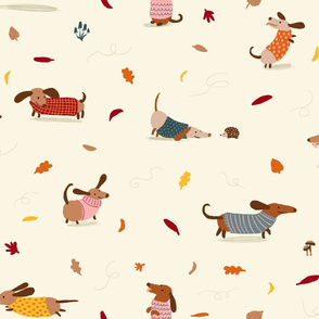 Dachshund Sweater Weather - Large Scale