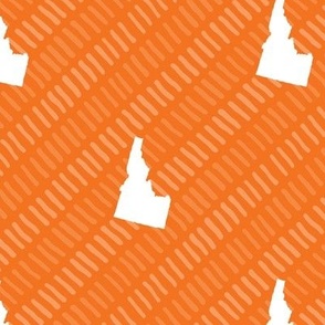 Idaho Stripes State Shape Orange-01-01