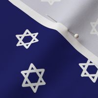 star of david fabric - jewish fabric, hanukkah fabric, - navy
