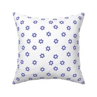 star of david fabric - jewish fabric, hanukkah fabric, -white