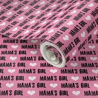 Mama's Girl - valentines day fabric - dark pink - LAD19BS