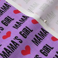 Mama's Girl - valentines day fabric - purple - LAD19BS