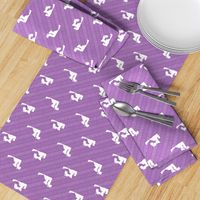 Maryland State Shape Pattern Purple and White Stripes