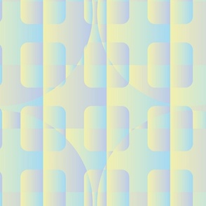 pastel gradient squares and circles by rysunki_malunki