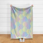 pastel gradient hexagons by rysunki_malunki