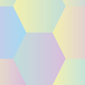 pastel gradient hexagons by rysunki_malunki