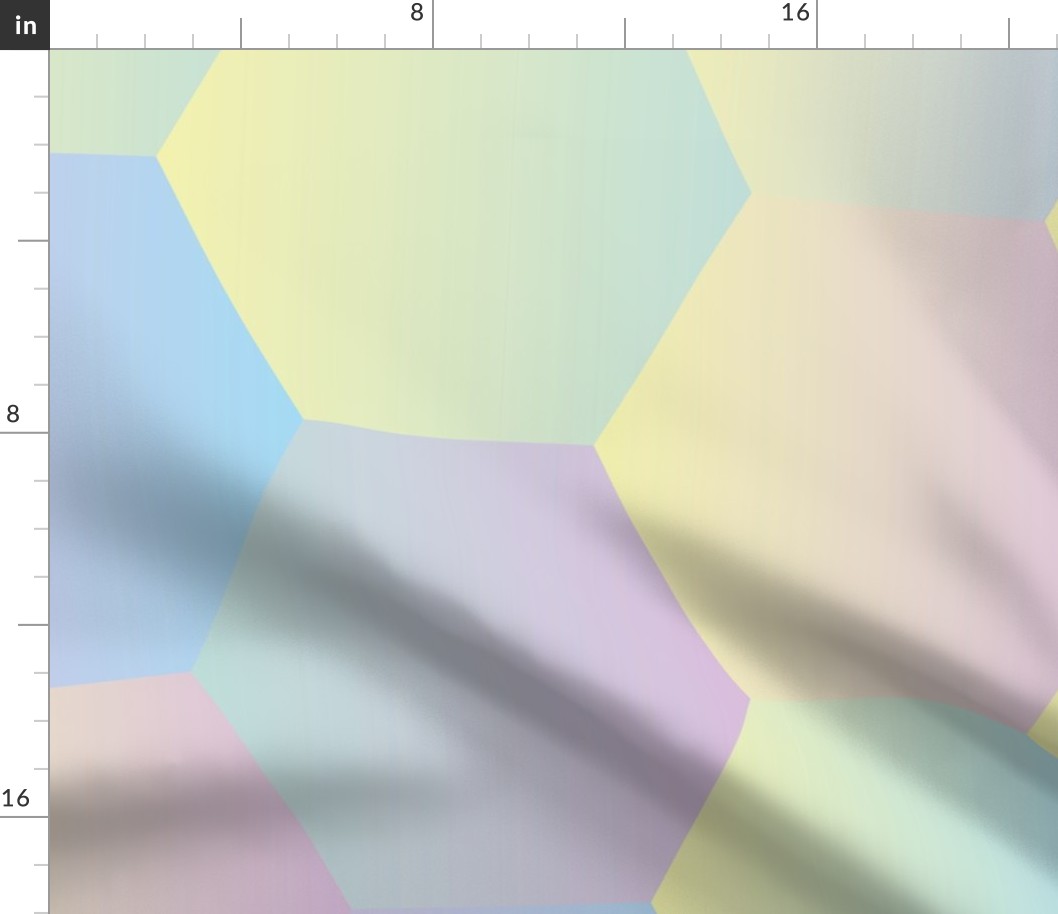 pastel gradient hexagons by rysunki_malunki