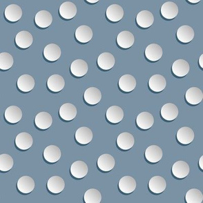 papercut snowball polka dots by rysunki_malunki