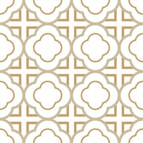 linear quatrefoil on white by rysunki_malunki