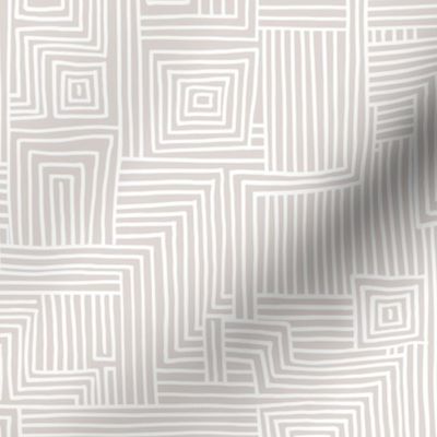 Mudcloth maze stripes minimal Scandinavian grid trend abstract geometric labyrinth neutral sand beige